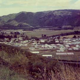 Maoribank from Mangaroa Hill 1971 (1); looking north-west