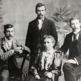 Hazelwood family; Jim (presumably J A Hazelwood), Bob, Tom, Charlotte. 