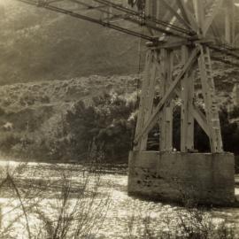 Bush tramway bridge, crossing Te Awa Kairangi / Hutt River at Te Marua.