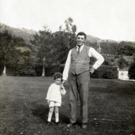 Hazelwood family, Unidentified Man and Child; c. 1920