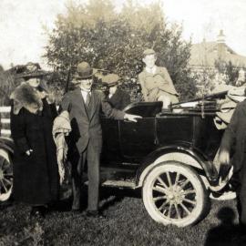Poulson collection; J A Hazelwood, left; Carl Julius Poulson, right; Circa 1920s