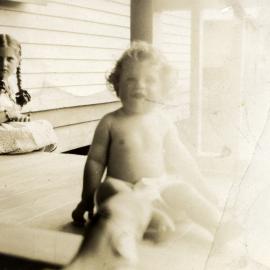 Poulson family; May's children Eda and Bennett.