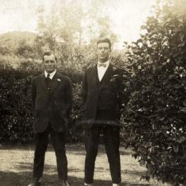 Poulson family; Hector, left; with his best man?
