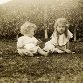 Poulson family; May's children Bennett and Eda