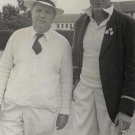 Upper Hutt Bowling Club 1950 Ralph Ashford and Frank O'Riley (at NaeNae) 001