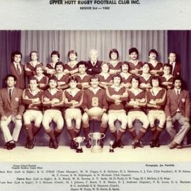 Upper Hutt Rugby Football Club 1982 Senior 3rd