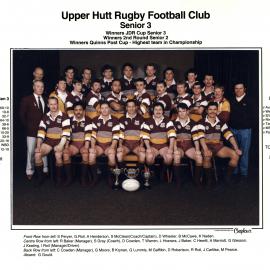 Upper Hutt Rugby Football Club 1995 Senior 3