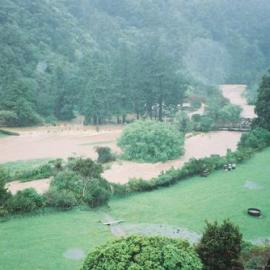 Flood, Karapoti; Akatarawa River West; upstream view 2.