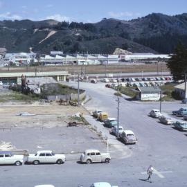 View from BNZ Building; Railway Station & General Motors; 1965