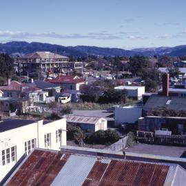 View from BNZ building 1969, May; 4; civic centre building now nearing full height..
