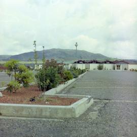 Quinns Post Hotel from the carpark, looking north-west.