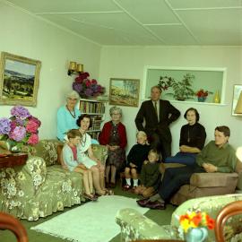 Bradley family; 4 generations? Richard standing, Julia at right.