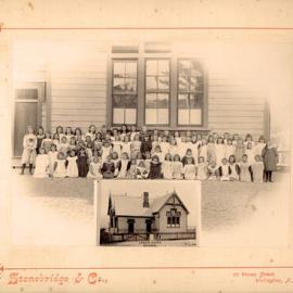 Upper Hutt Primary School; girls' class photo; 1907 or 1908