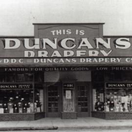 Main St, Upper Hutt, Jan. 1948; north side 23, Duncan's Drapery.
