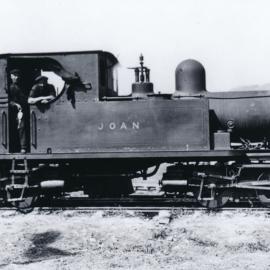 Barclay 0-4-4-0T steam locomotive 'Joan'; owned by May Morn Estates (N.Z.) Ltd.