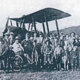 First plane to cross Cook Strait, Trentham, 1920