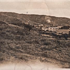 Silverstream School and grounds; brick works smoking, beyond.