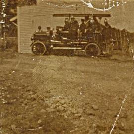 Silverstream Volunteer Fire Brigade building 1; Chatsworth Road; Dennis appliance