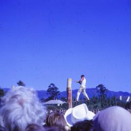 A & P show, Trentham Memorial Park; wood chopping