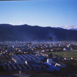 Upper Hutt from Wallaceville Hill road, looking north-east.