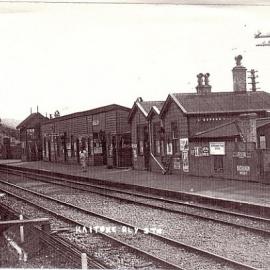 Kaitoke railway station; a view to the west, after 1902.