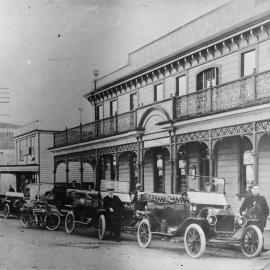 Provincial Hotel; with cars and motor cycle.[P3-36-126]