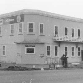 Quinn's Post Hotel; 1974; just before demolition.