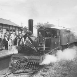 Silver Stream Railway official opening; 1877 L-219 class locomotive.