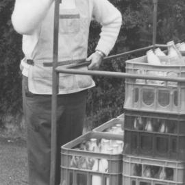 Bill Jeffries, M P on a milk run with Joe Serci.