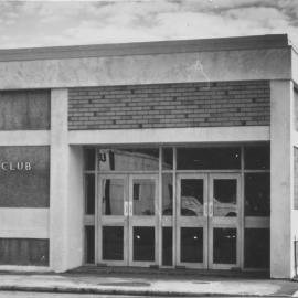 Entrance of Hapai Club; Fergusson Drive building; 1966
