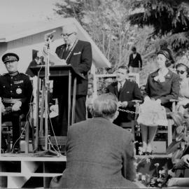 City status proclamation; Mayor Percy Kinsman; Maidstone Park; 1966