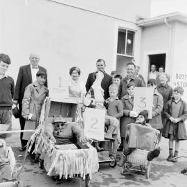 Quinn's Post; Guy Fawkes night competition; prize-winning 'guys'; 1965