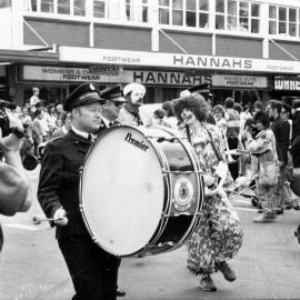 Christmas parade 1987; Salvation Army band.