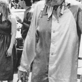 Christmas parade 1987; unidentified jester.