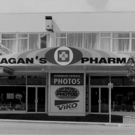 Main Street, 1997, south side; No. 8-10 ; Lagan's Pharmacy