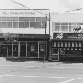 Main Street, 1997, south side; No.  14-16; State Insurance(16) and McLays  Meat Co, Ltd. (14)