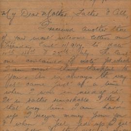 Christie Letter 17 September 1917