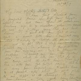 Christie Letter 12 November 1917
