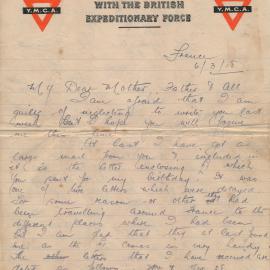 Christie Letter 6 March 1918
