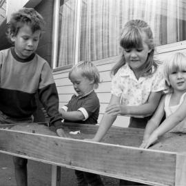 Upper Hutt Health Centre; sand table donated by Norman Kirk Eventide Home.