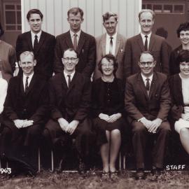 Upper Hutt College Staff 1963
