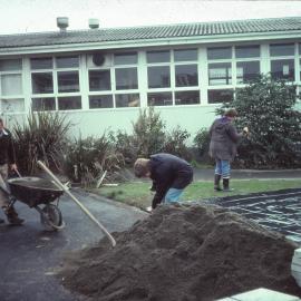 Upper Hutt College buildings 1978; landscaping stage 1.