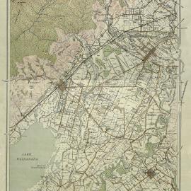 Map, 1916; Featherston, Greytown, Martinborough