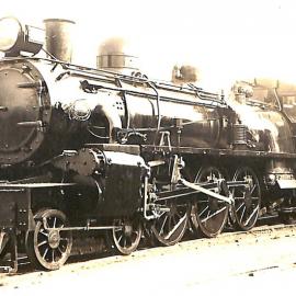 New Zealand Railways locomotive, Ab 4-6-2 class; number illegible