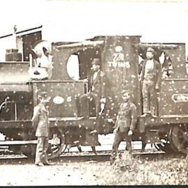 New Zealand Railways locomotive, F 0-6-0 class; numbers illegible.