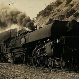New Zealand Railways locomotive, G 4-6-2+2-6-4 class; number illegible