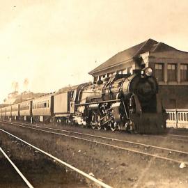 New Zealand Railways locomotive, K 4-8-4 class; number illegible