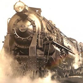 New Zealand Railways locomotive, K 4-8-4 class; number 900; first of this class.