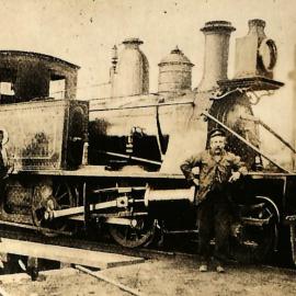 New Zealand Railways locomotive, M 2-4-4-T class; number illegible
