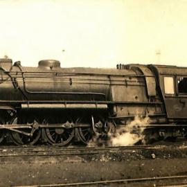 New Zealand Railways locomotive, K 4-8-4 class; number illegible